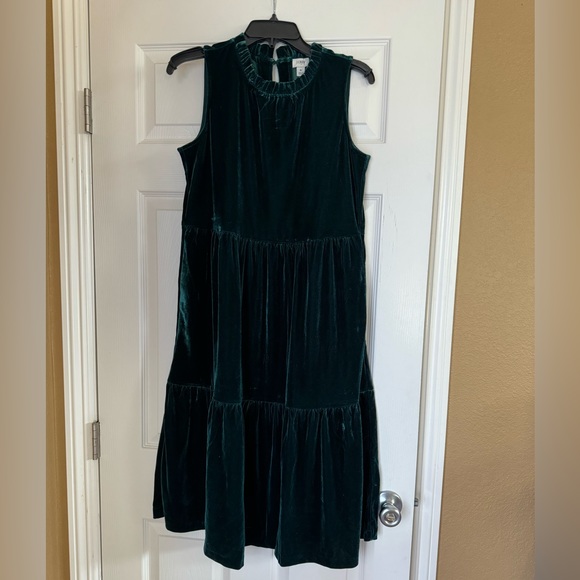 NEW! J. Crew Factory velvet sleeveless midi dress - Picture 4 of 7